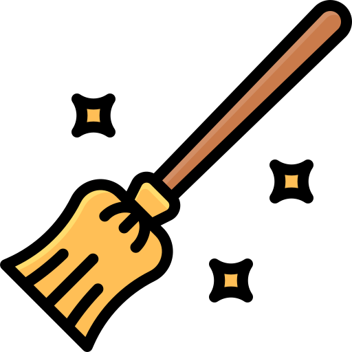 Magic broom Generic Outline Color icon