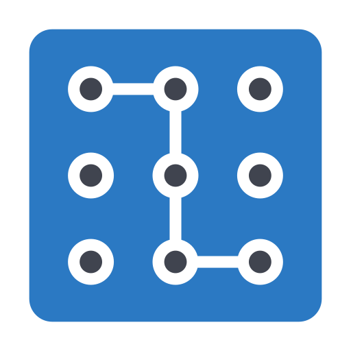 Pattern lock Generic Blue icon