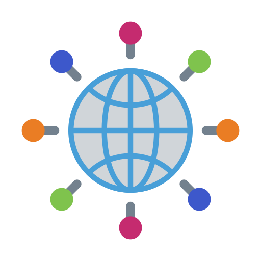 réseau mondial Generic Flat Icône
