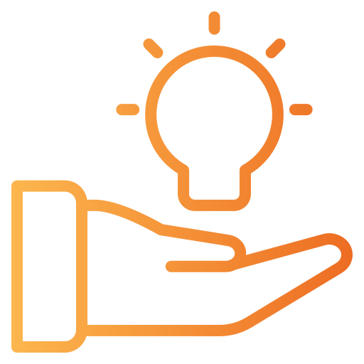 Idea bulb Generic Gradient icon