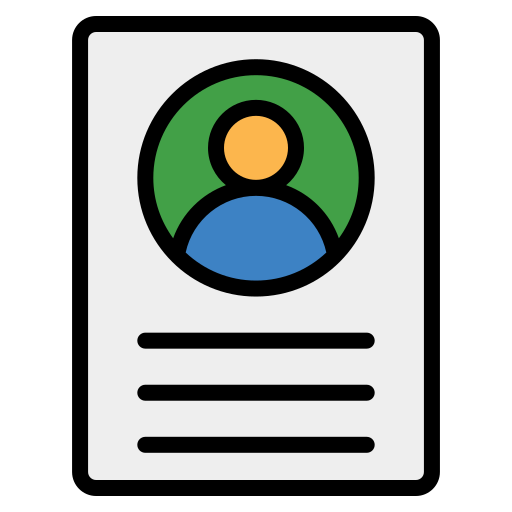 Personal data Generic Outline Color icon