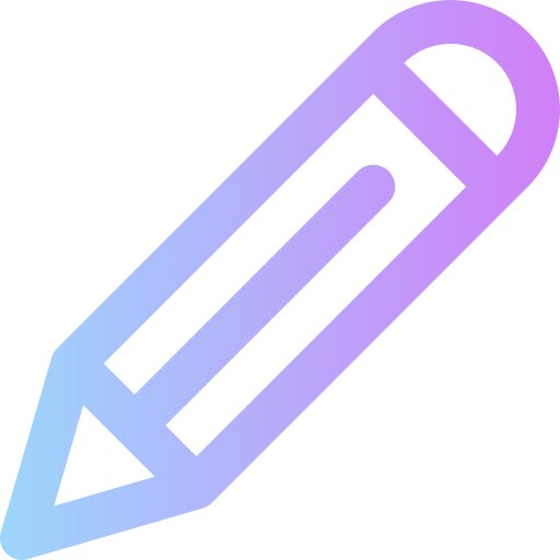 Pencil Super Basic Rounded Gradient icon