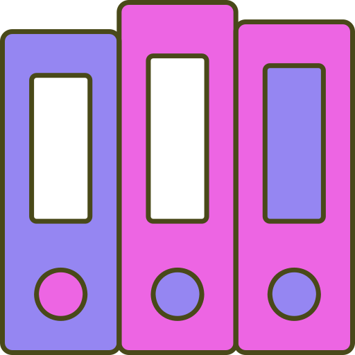 ファイルフォルダー Generic Thin Outline Color icon