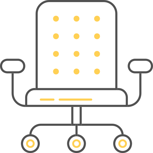 krzesło biurowe Generic Outline Color ikona
