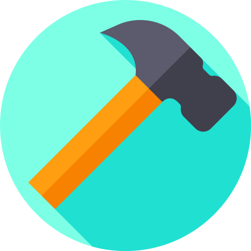 Hammer Flat Circular Flat icon