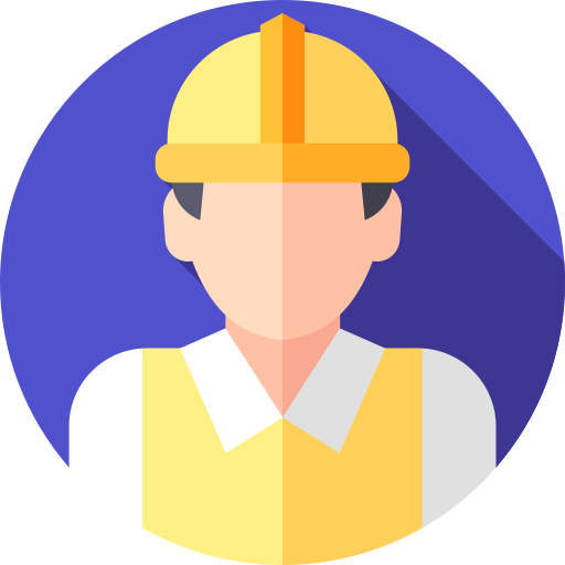 Engineer Flat Circular Flat icon