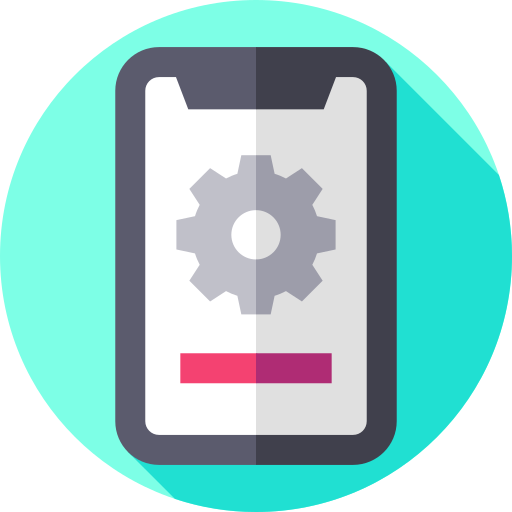 smartphone Flat Circular Flat icon