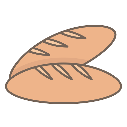 Baguette Generic Outline Color icon