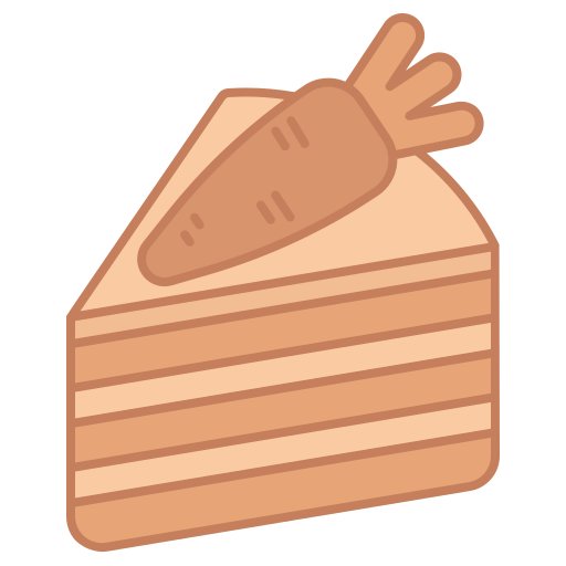 gâteau à la carotte Generic Outline Color Icône