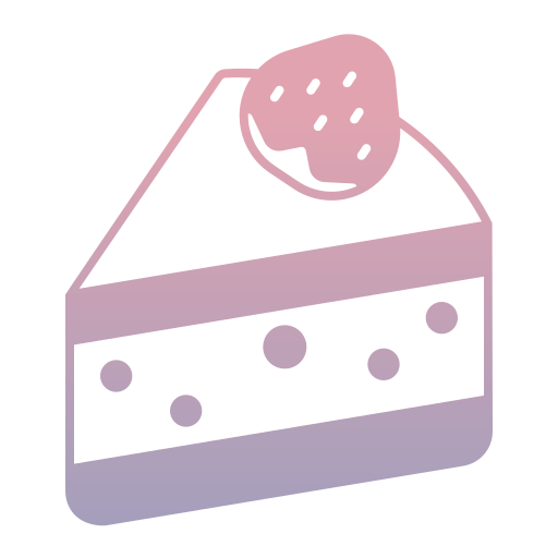ciasto truskawkowe Generic Flat Gradient ikona