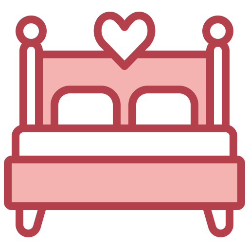 podwójne łóżko Surang Red ikona
