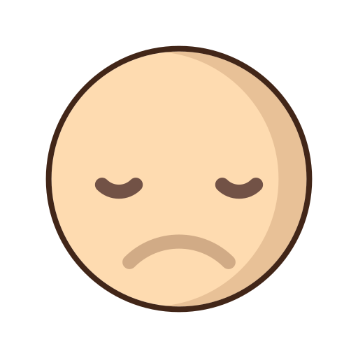 Disappointment Flaticons Lineal Color icon