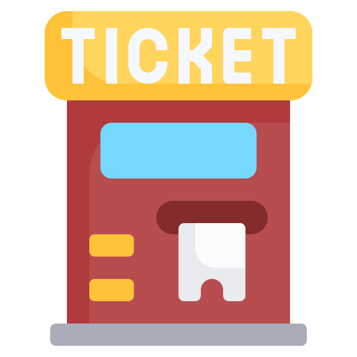 Ticket machine Surang Flat icon