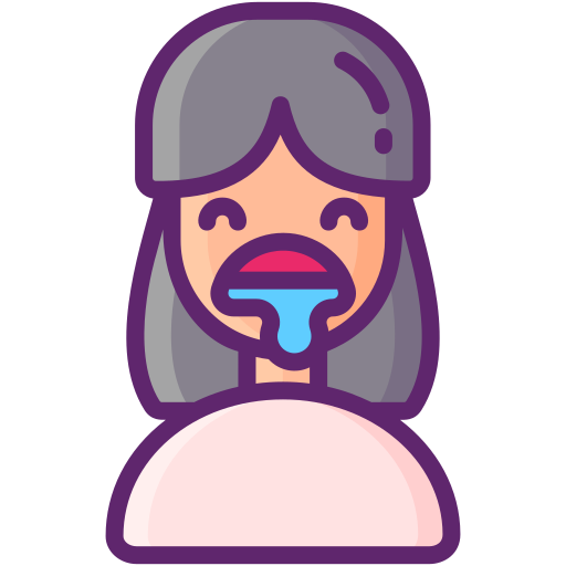 Drooling Flaticons Lineal Color icon
