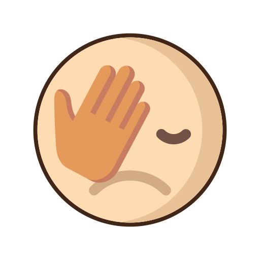 facepalm Flaticons Lineal Color icoon