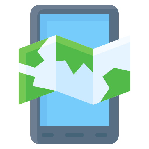 Mobile map Generic Flat icon