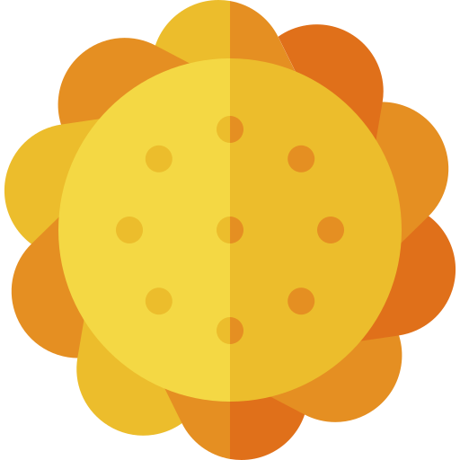 eiertaart Basic Rounded Flat icoon