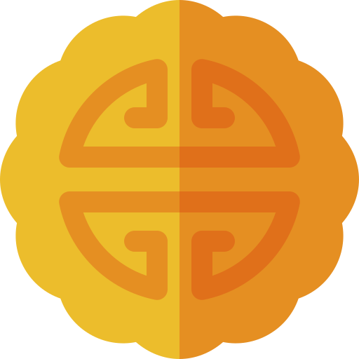 pastel de luna Basic Rounded Flat icono