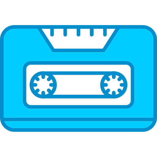 Cassette Generic Blue icon