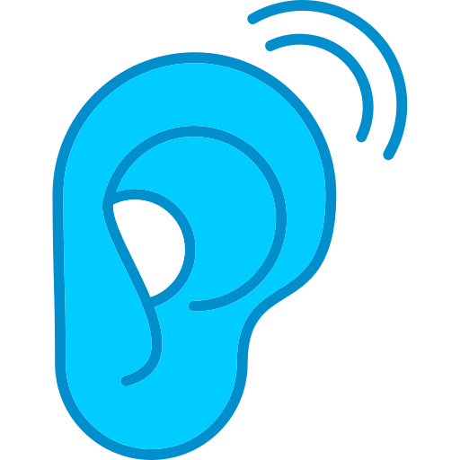 듣기 Generic Blue icon