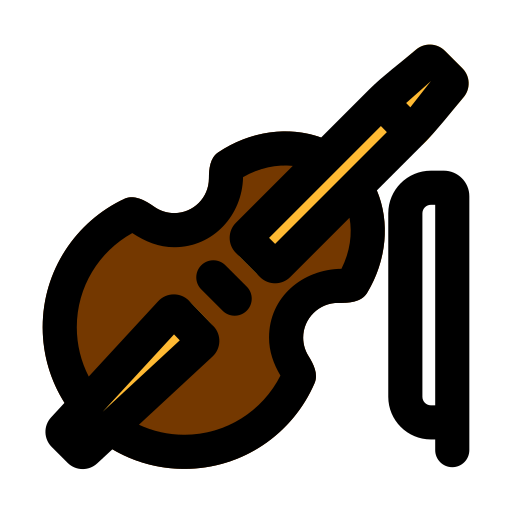 Double bass Generic Outline Color icon