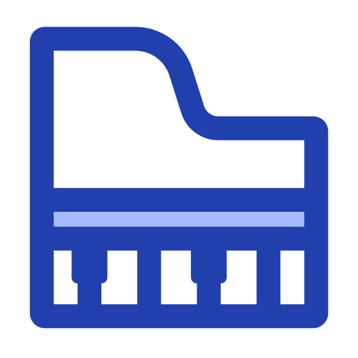 Piano Generic Blue icon