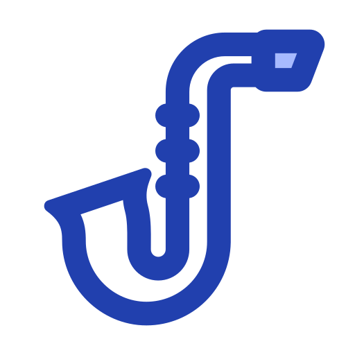 색소폰 Generic Blue icon