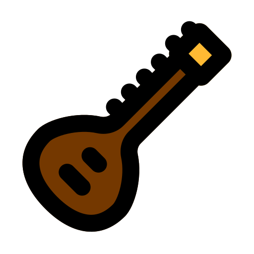 sitar Generic Outline Color icona
