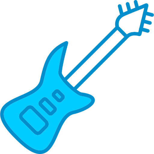 エレキギター Generic Blue icon