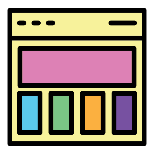 layout Generic Outline Color icon