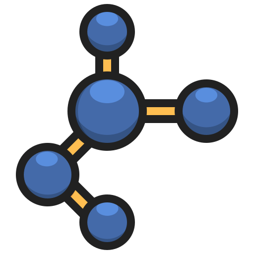 molekül Generic Outline Color icon