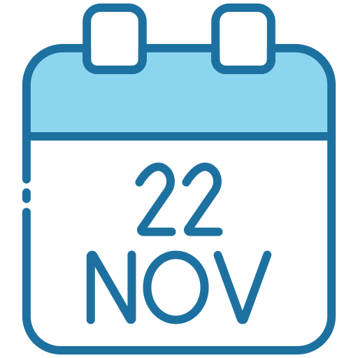 noviembre Generic Blue icono