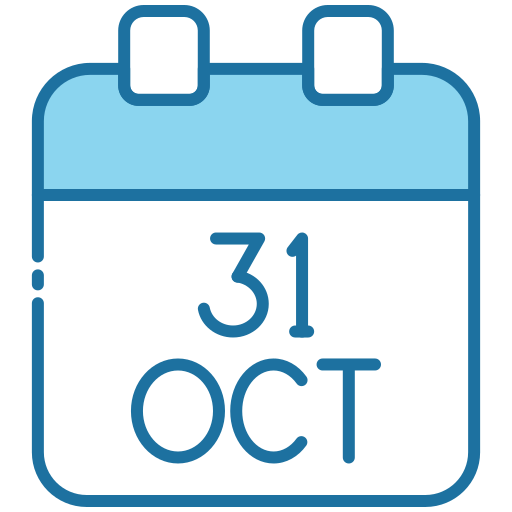 October 31 Generic Blue icon