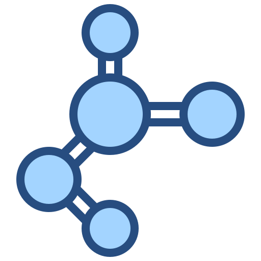 molécula Generic Blue Ícone