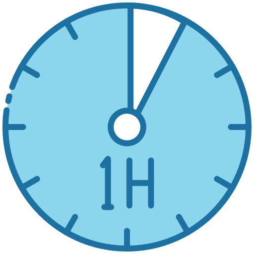 1 hour Generic Blue icon