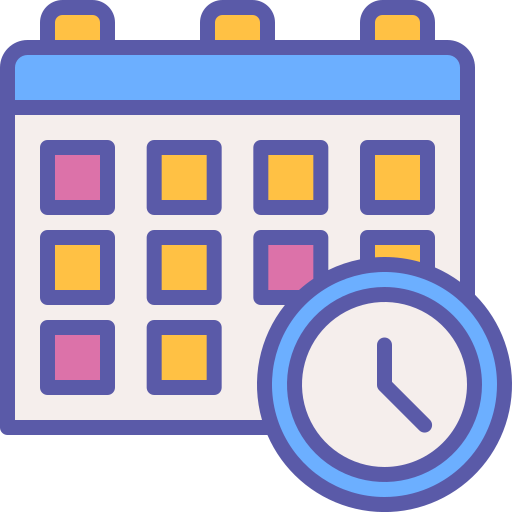 calendario Generic Outline Color icono