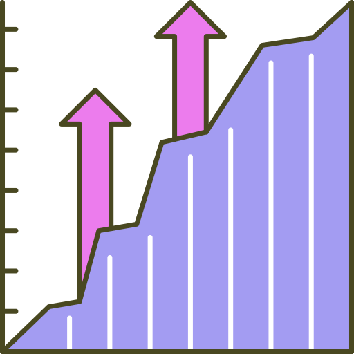 estadísticas Generic Thin Outline Color icono