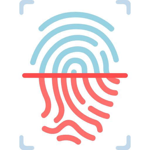 Fingerprint Chanut is Industries Flat icon