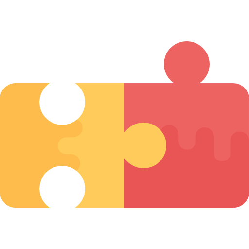 puzzle Flat Color Flat ikona