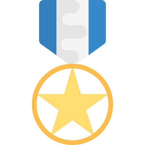 Медаль Flat Color Flat иконка
