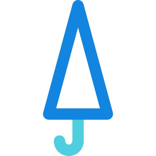 regenschirm Kiranshastry Lineal Blue icon