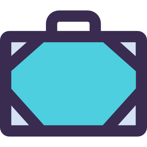 maleta Kiranshastry Lineal Color Blue icono