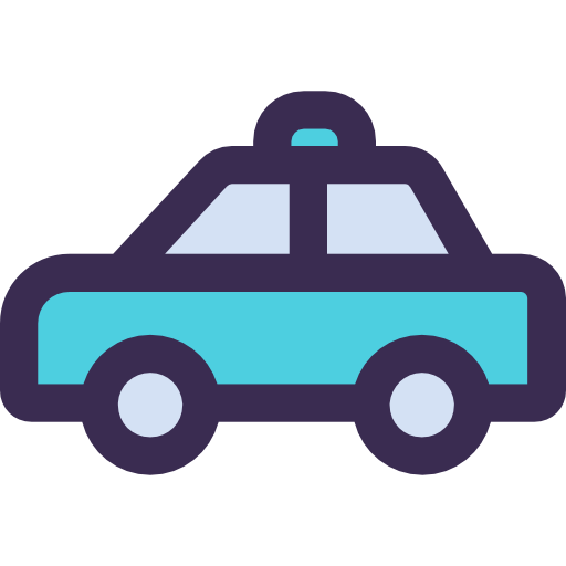 タクシー Kiranshastry Lineal Color Blue icon