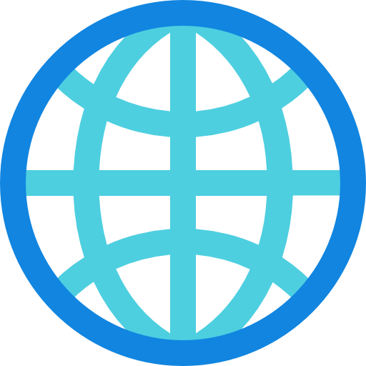지구 Kiranshastry Lineal Blue icon