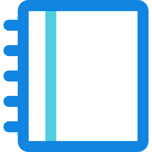 日記 Kiranshastry Lineal Blue icon