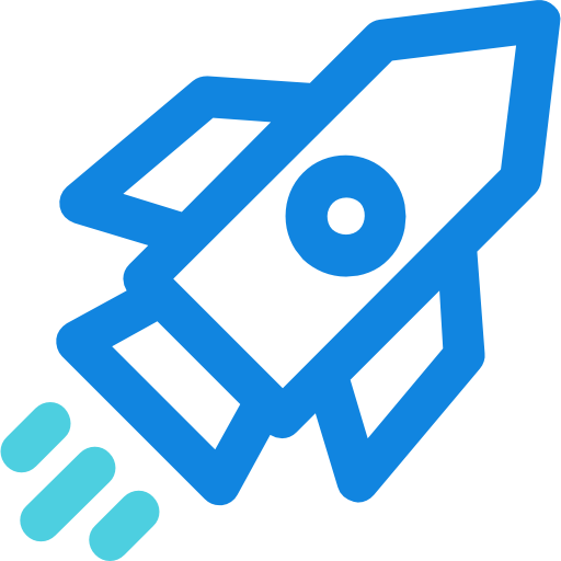 Rocket Kiranshastry Lineal Blue icon