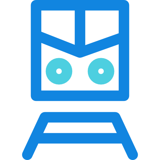 Train Kiranshastry Lineal Blue icon