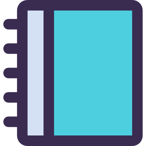 Diary Kiranshastry Lineal Color Blue icon