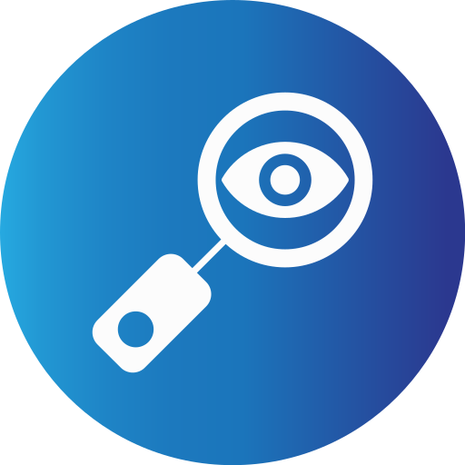 Eye test Generic Blue icon