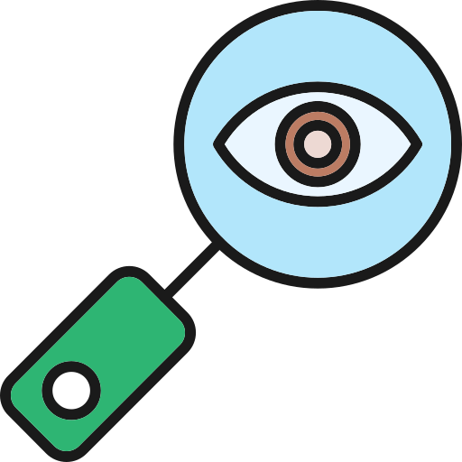 Тест глаз Generic Outline Color иконка